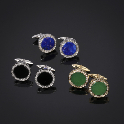 Cufflinks, A selection of hard stones and diamond cufflinks