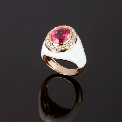 Allegria, Coloured gem and diamond ring