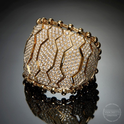 Notti Africane, Gold and diamond bracelet