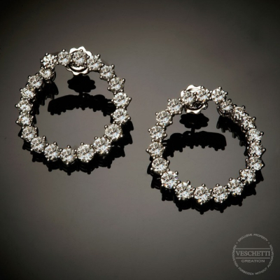 Soffio, Gold and diamond earings