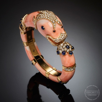 Chimera, Hard stone, coloured gem and diamond bracelet