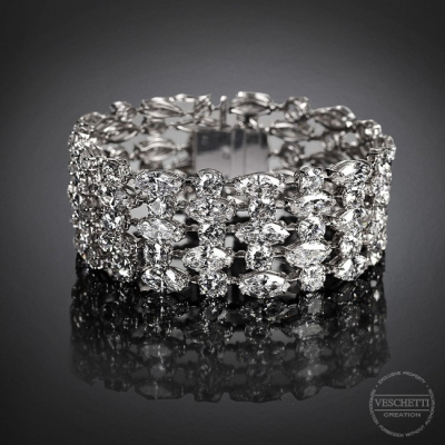 Kate, Marquise and brilliant cut diamond bracelet