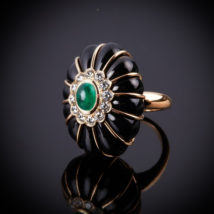 Bon Bon, Hard stone,coloured&nbsp;and diamond ring