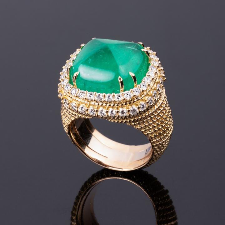 Firenze, Coloured gem and diamond ring