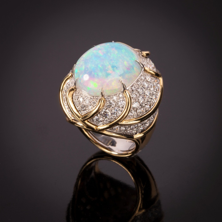 Turbante, Hard
stone and diamond ring