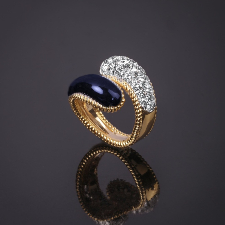 Anniversary, Hard stone and diamond ring