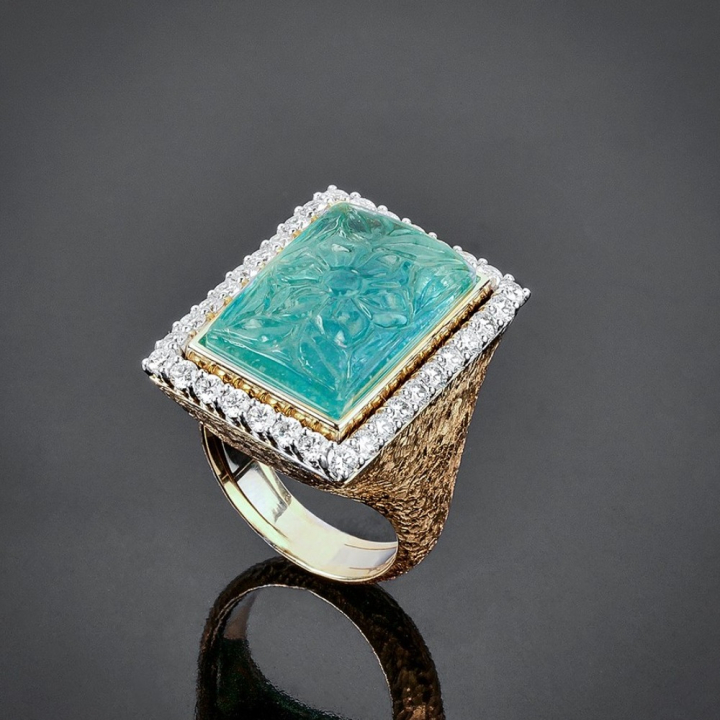 Limpido, Coloured gem and diamond ring