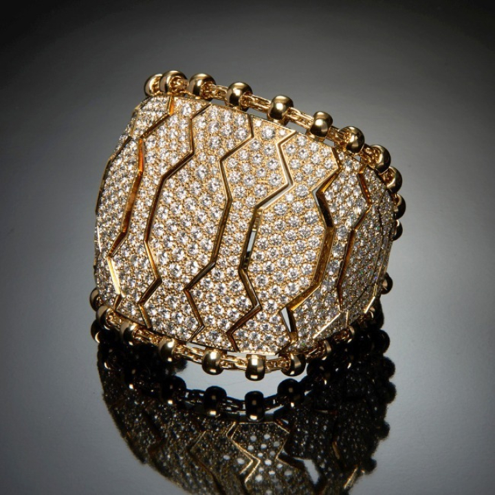 Notti Africane, Gold and diamond bracelet