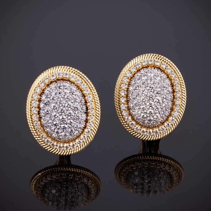Firenze, Gold and diamond earrings&nbsp;