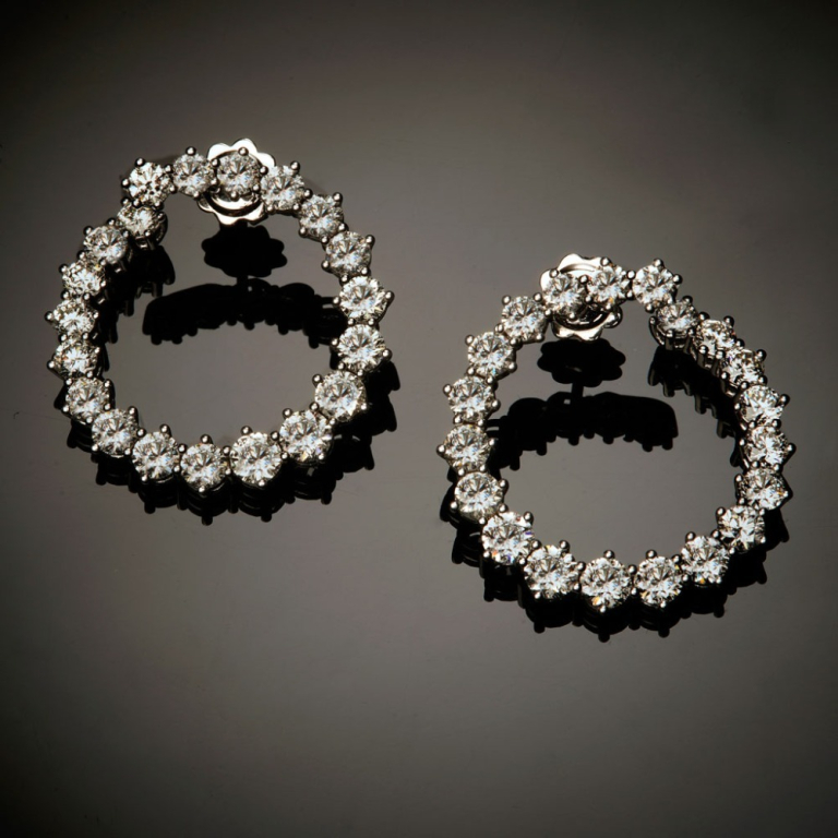 Soffio, Gold and diamond earings