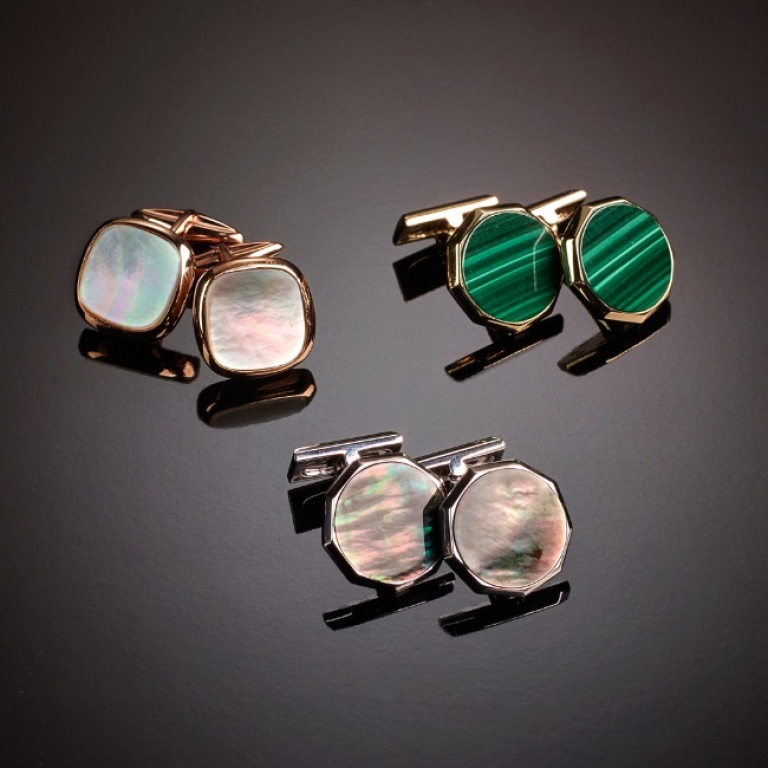 Cufflinks, A selection of hard stones cufflinks